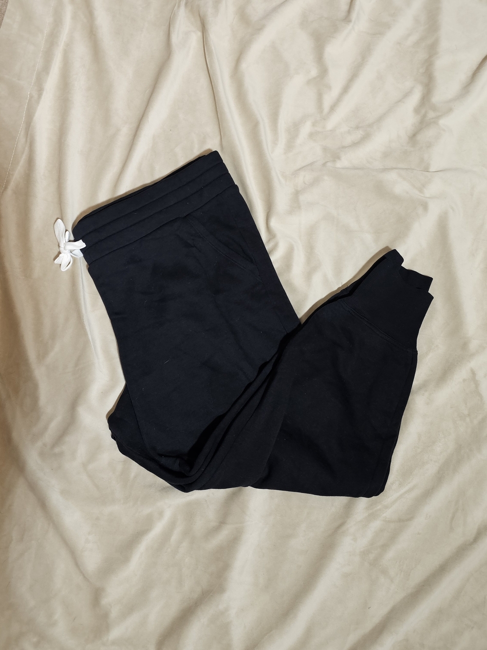 Under Armour Black Jogger Pants with White Drawstring